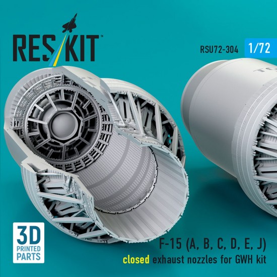 1/72 F-15 (A/B/C/D/E/J) Closed Exhaust Nozzles for Great Wall Hobby Kit