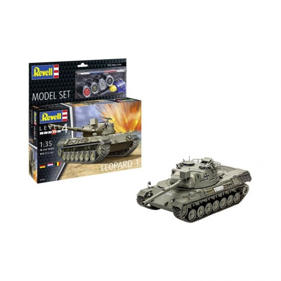 1/35 Leopard 1 Model Set (kit, glue, brush, paints)