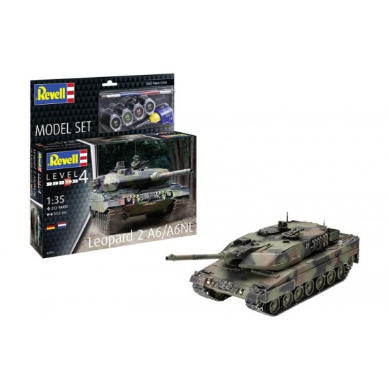 1/35 Leopard 2 A6/A6NL Model Set (kit, glue, brush, paints)