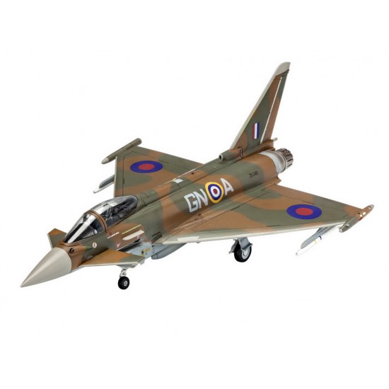 1/72 100 Years RAF: Eurofighter Typhoon Gift Model Set (kit, paints, cement & brush)