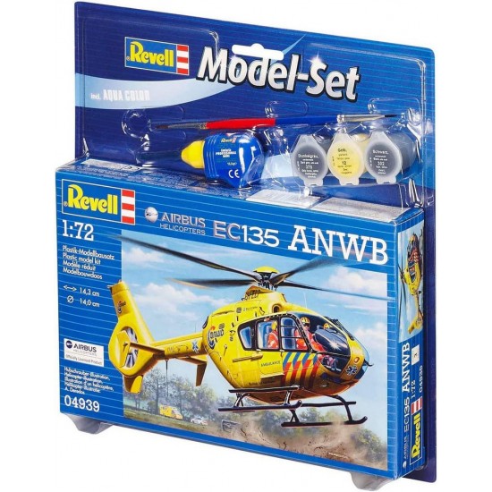1/72 Airbus Helicopters EC135 ANWB Gift Model Set (kit, paints, cement & brush)