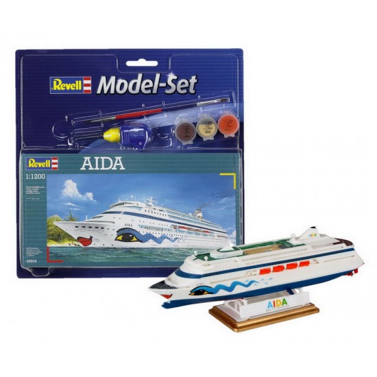 1/1200 AIDA Cruises Gift Model Set (kit, paints, cement & brush)