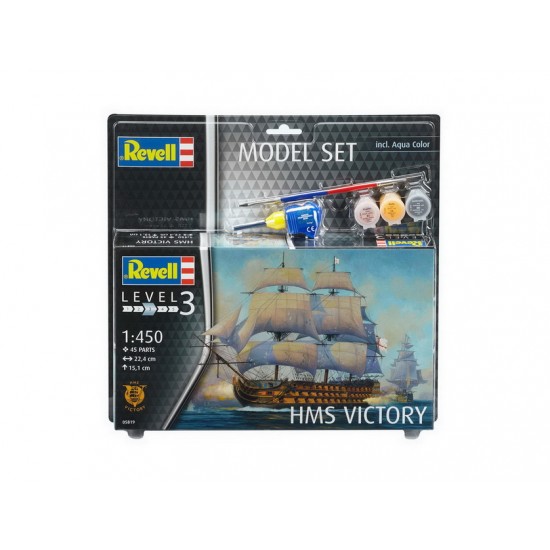 1/450 HMS Victory Gift Model Set (kit, paints, cement & brush)