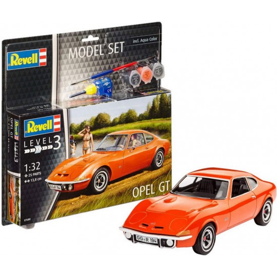 1/32 Opel GT Gift Model Set (kit, paints, cement & brush)