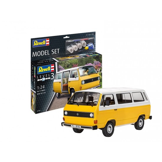 1/25 VW T3 Bus Model Set (kit, paints, adhesive & brush)