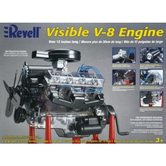 1/4 Visible V-8 ENGINE