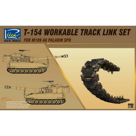 1/35 T-154 Workable Track Links Set for M109 A6 Paladin SPH