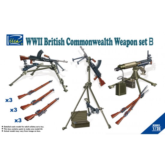 1/35 WWII British Commonwealth Weapons Set B