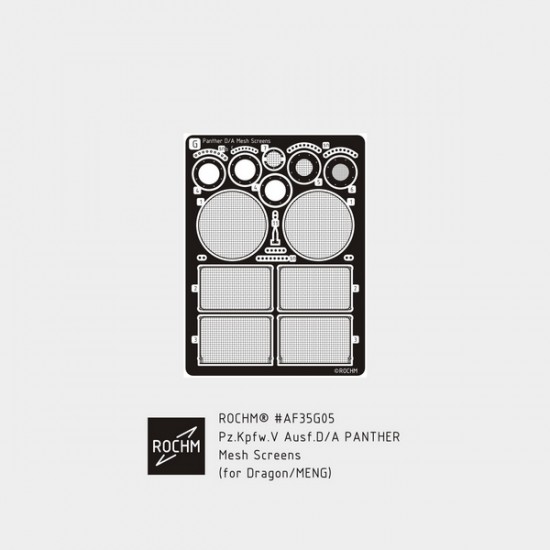 1/35 Panther Ausf.D/A Mesh Screens for Dragon/Meng Models