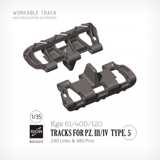 1/35 Kgs 61/400/120 Workable Tracks for Pz.III/IV Type.5