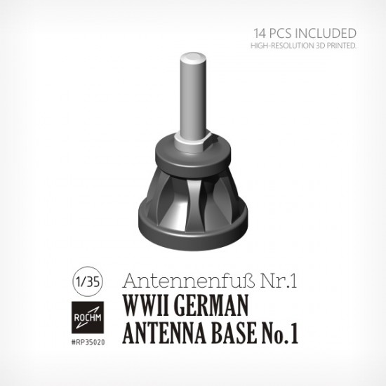 1/35 WWII German Aerial Base No.1 Antennenfuss Nr.1 (14pcs)