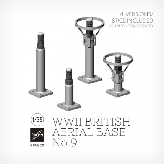 1/35 WWII British Aerial Base No.9 (4 Versions/8pcs)