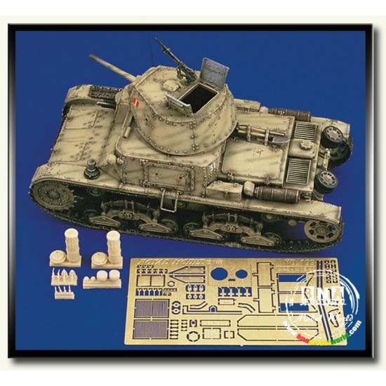 1/35 Italian Medium Tank M13/40 Upgrade Set for Italeri/Tamiya/Zvezda kits