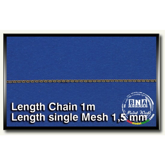 Metal Chain (C) Length Single Mesh 1.5mm