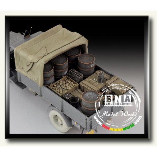 1/35 WWII German Opel Blitz Canvas Cover & Stowage Set