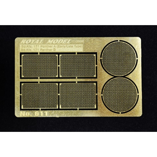 1/35 Engine Grill Screen for Panther A/D kit