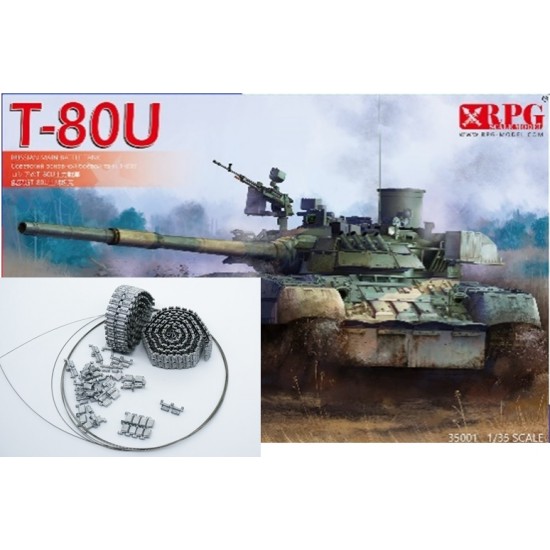 1/35 Russian T-80U Main Battle Tank & Metal Track