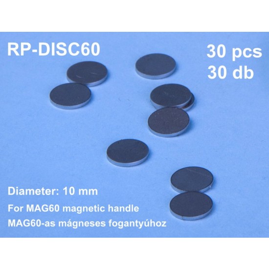 10mm Steel Disc (30pcs) for Magnetic Handle (#RP-MAG60)