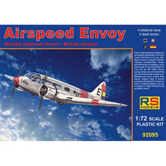 1/72 Spanish Republic/French/South African Airspeed Envoy (Cheetah engine)