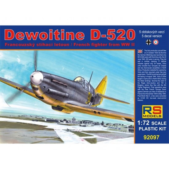 1/72 Luftwaffe/French Dewoitine D-520 