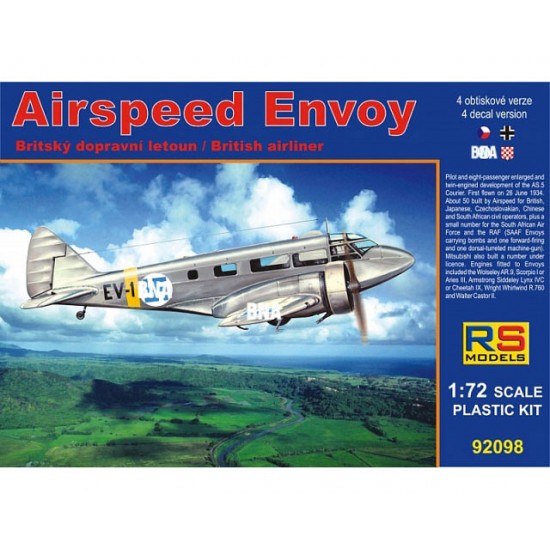 1/72 CzechoSlovak/Luftwaffe/Croatian Airspeed Envoy (Castor engine)