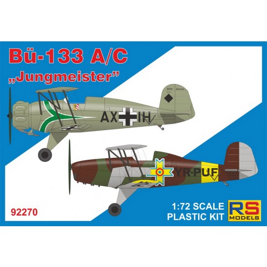 1/72 Luftwaffe Bucker 133 A/C Advanced Trainer