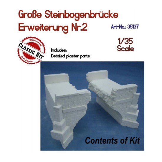 1/35 GroGe Stone Arch Bridge Extension set Vol.2