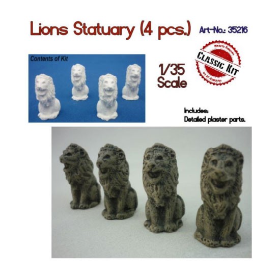 1/35 Lions statuary (4pcs)