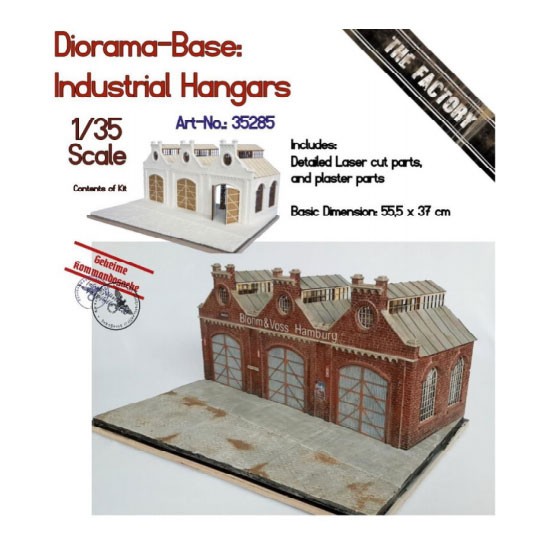 1/35 Diorama-Base: Industrial Hangars