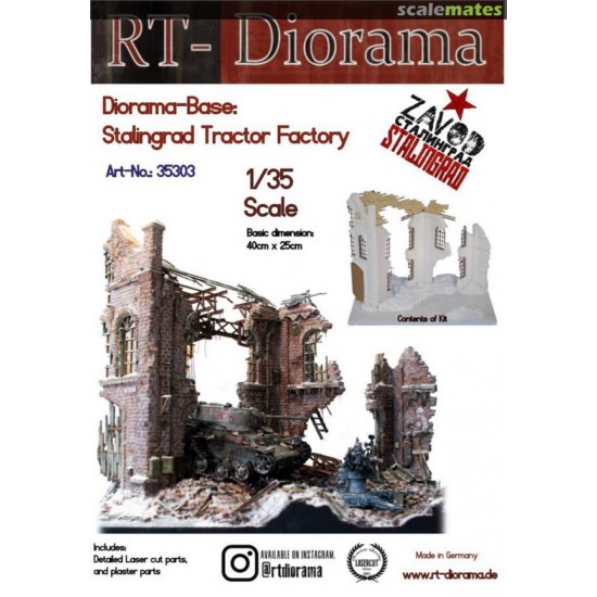 1/35 Diorama-Base: "Stalingrad Tractor Factory"