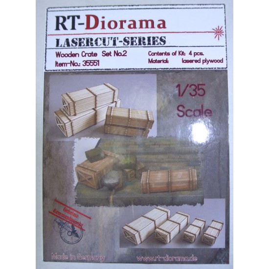 1/35 Wooden Crate Set (4pcs) No.2