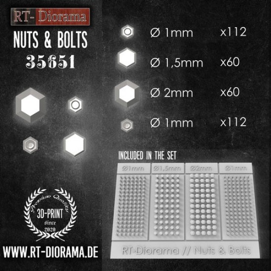 3D Resin Print: Nuts and Bolts