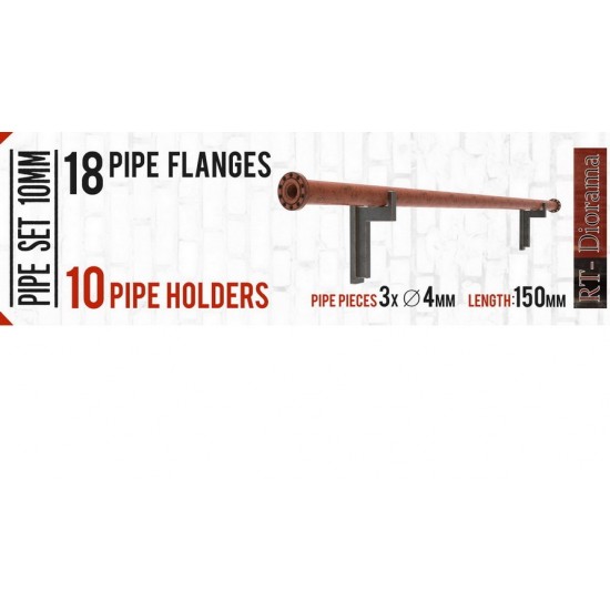 1/35 WWII Factory Pipe Set 4mm (#RT-35684) - BNA Model World