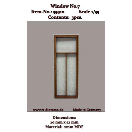 1/35 Lasercut: Window Vol.7 (3pcs)