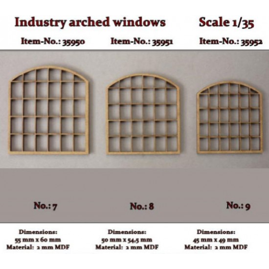 1/35 Industry Arched Windows No.9