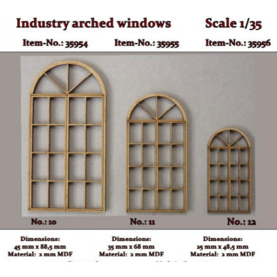 1/35 Industry Arched Windows No.11