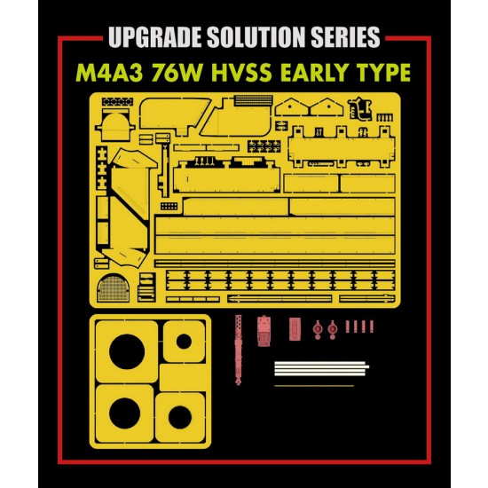 1/35 M4A3 76W HVSS Early Type Upgrade Detail set for RM-5058