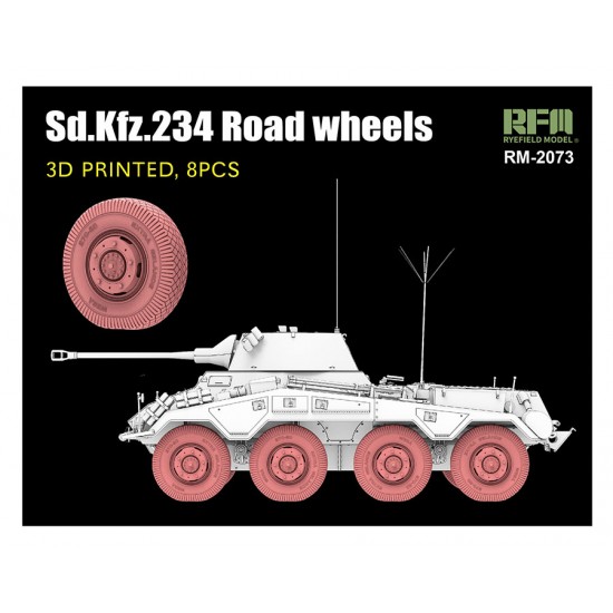 1/35 SdKfz.234 3D Printed Road Wheels (8pcs)