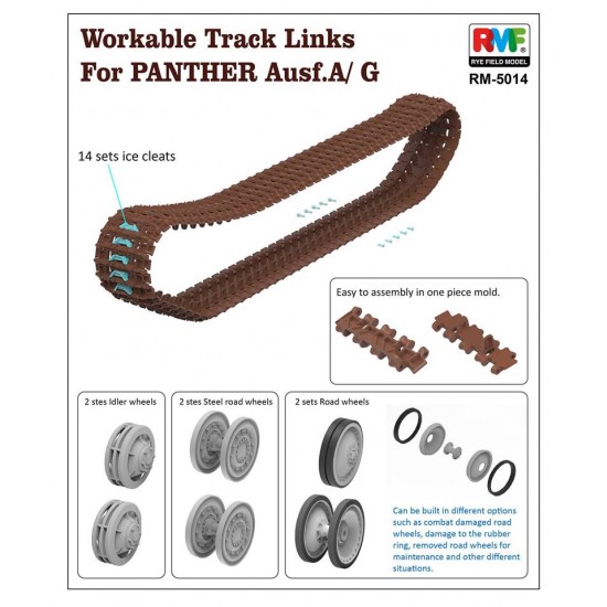 1/35 Workable Track Links for Panther Ausf.A/G