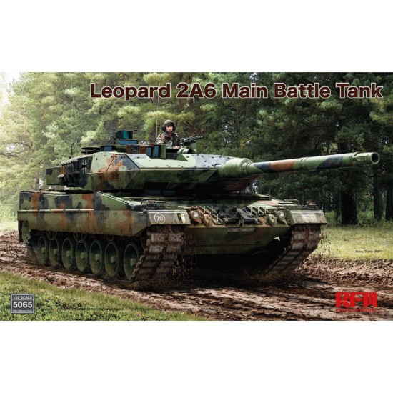 1/35 Leopard 2A6 Main Battle Tank with Workable Track Links (without interior)