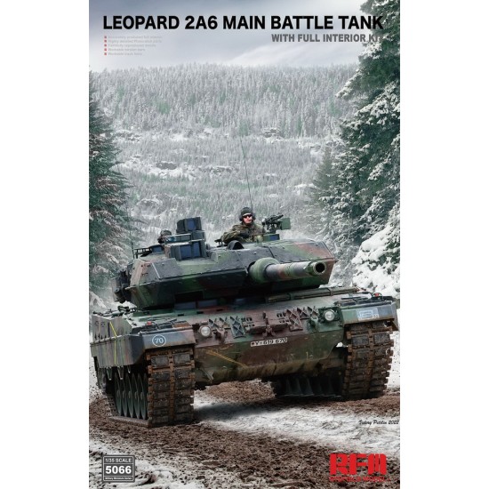 1/35 Leopard 2 A6 Main Battle Tank w/Full Interior