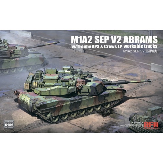 Creows Protector Rws Lp 1/35 M1A2 SEP V2 with Trophy APS and CROWS LP RWS, Workable Tracks Rye ...