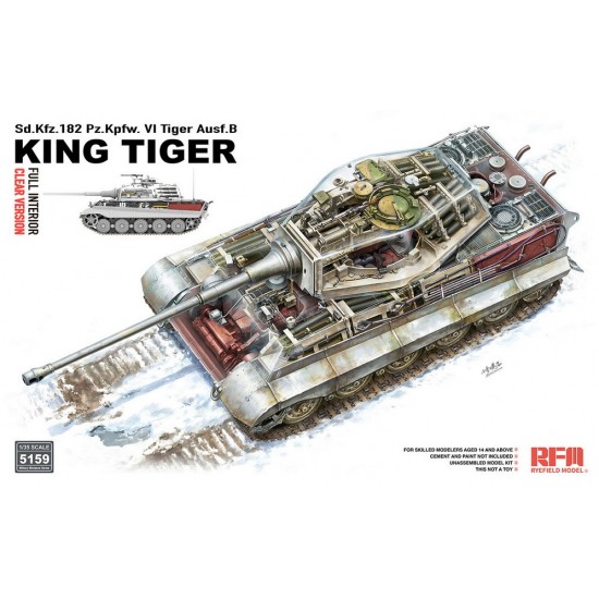 1/35 SdKfz.182 Pz.Kpfw. VI Tiger Ausf.B ''King Tiger'' Clear