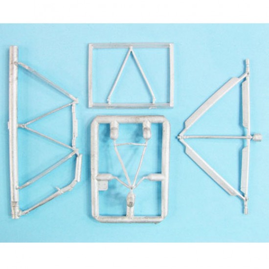 1/32 Fokker E.1 Landing Gear for Wingnut Wings kits (white metal)