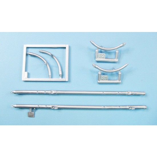 1/35 AH-1W Super Cobra Landing Skids for Trumpeter kit (white metal)