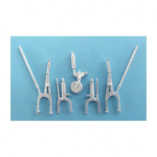 1/48 Beechcraft Staggerwing Landing Gear for Roden kits (white metal)