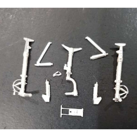 1/48 P-61 Black Widow Landing Gear for Great Wall Hobby kits (white metal)