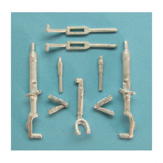 1/48 Spiteful & Seafang Landing Gear for Trumpeter kits (white metal)