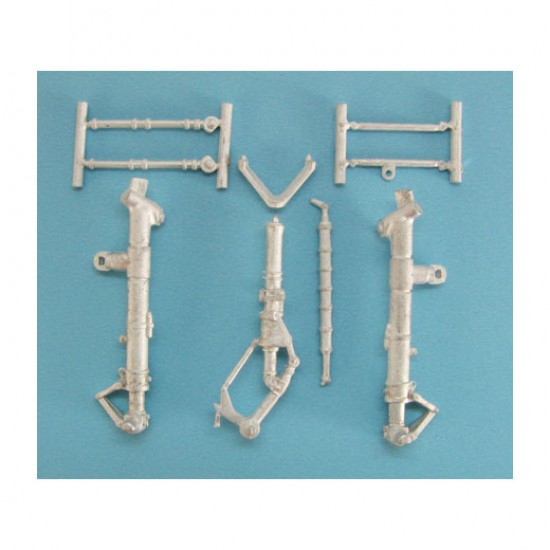 1/48 MiG-29 Fulcrum Landing Gear for Great Wall Hobby kits (white metal)