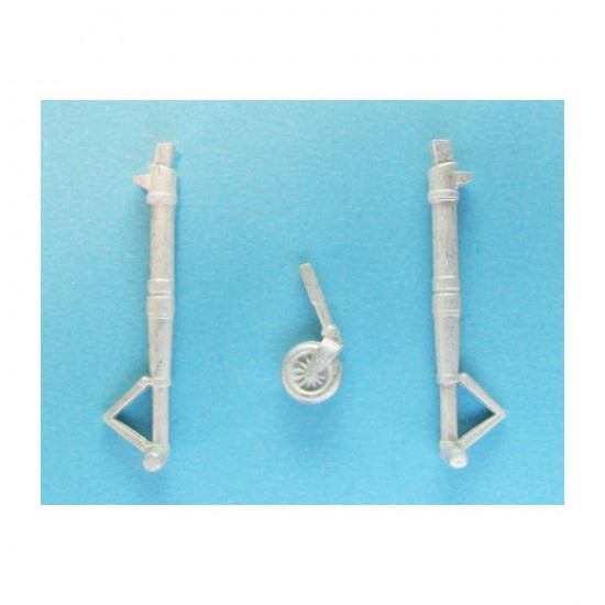 1/48 Bf 109 E3/4/7 Landing Gear for Tamiya kits (white metal)